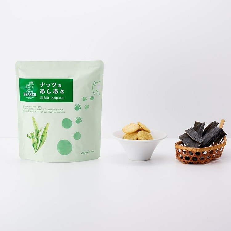 PEASEN Rice Cracker Kelp Salt Flavor 45 g