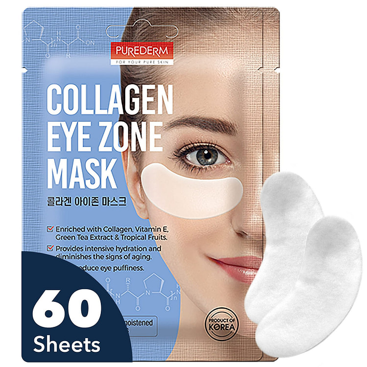 30 Sheets Deluxe Collagen Eye Mask Collagen Pads 1 each