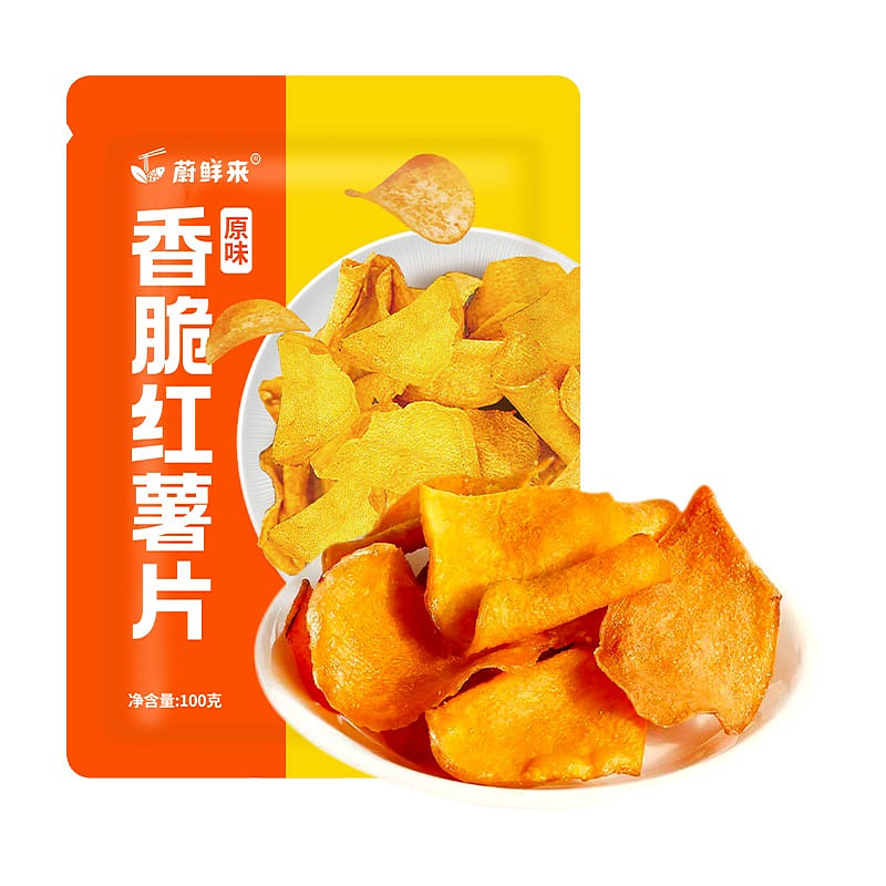 2包 蔚鲜来香脆红薯片烟薯地瓜干薄片100g 100 克