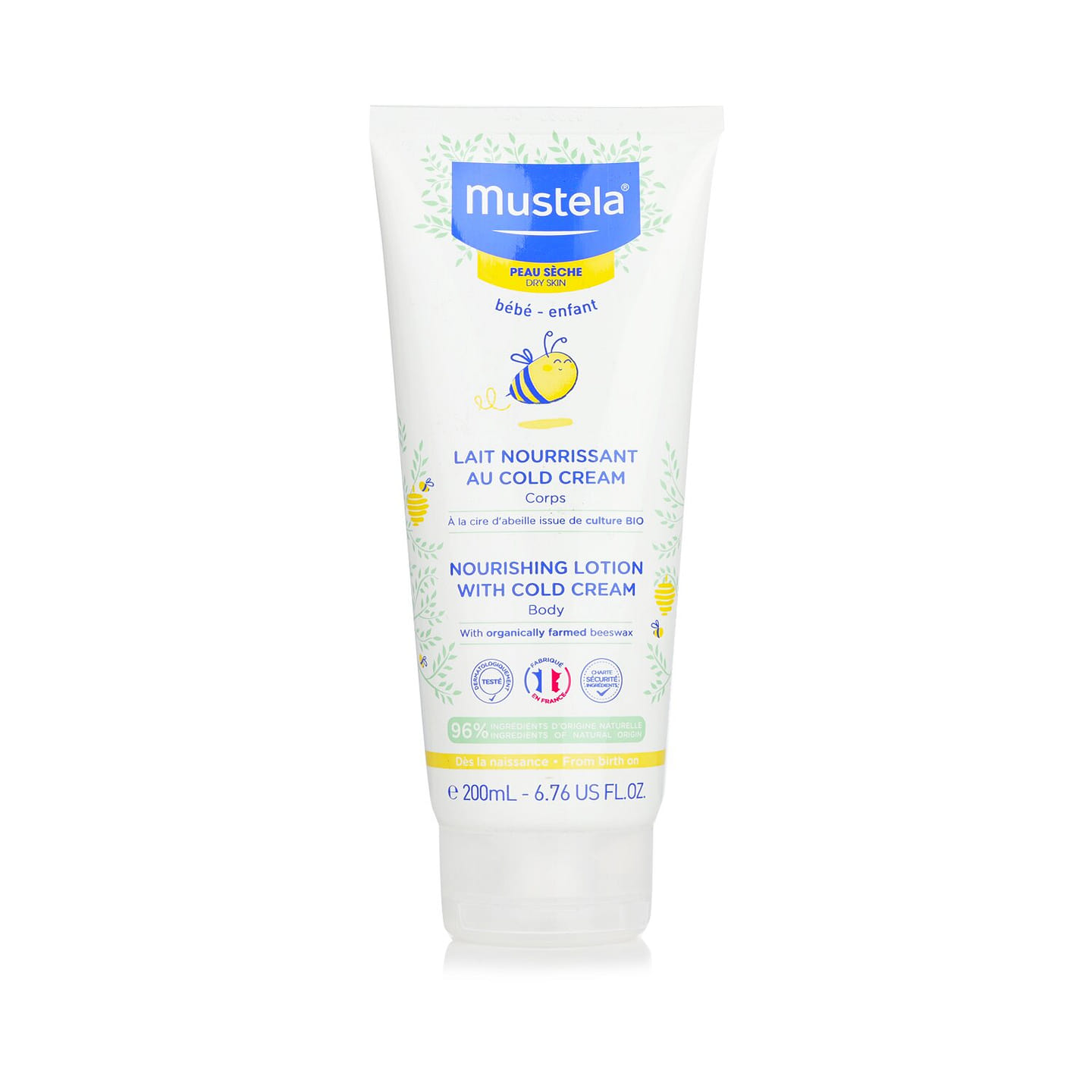 Mustela Cold Cream Nourishing Body Lotion – Suitable for Dry Skin 200ml/6.76oz 200 ml