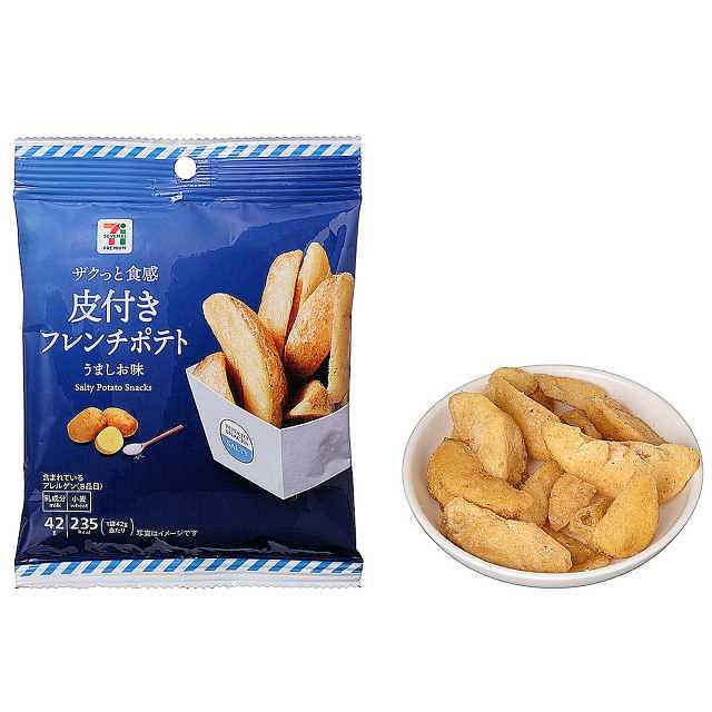 711鲜味盐味带皮薯条 42克 1 份