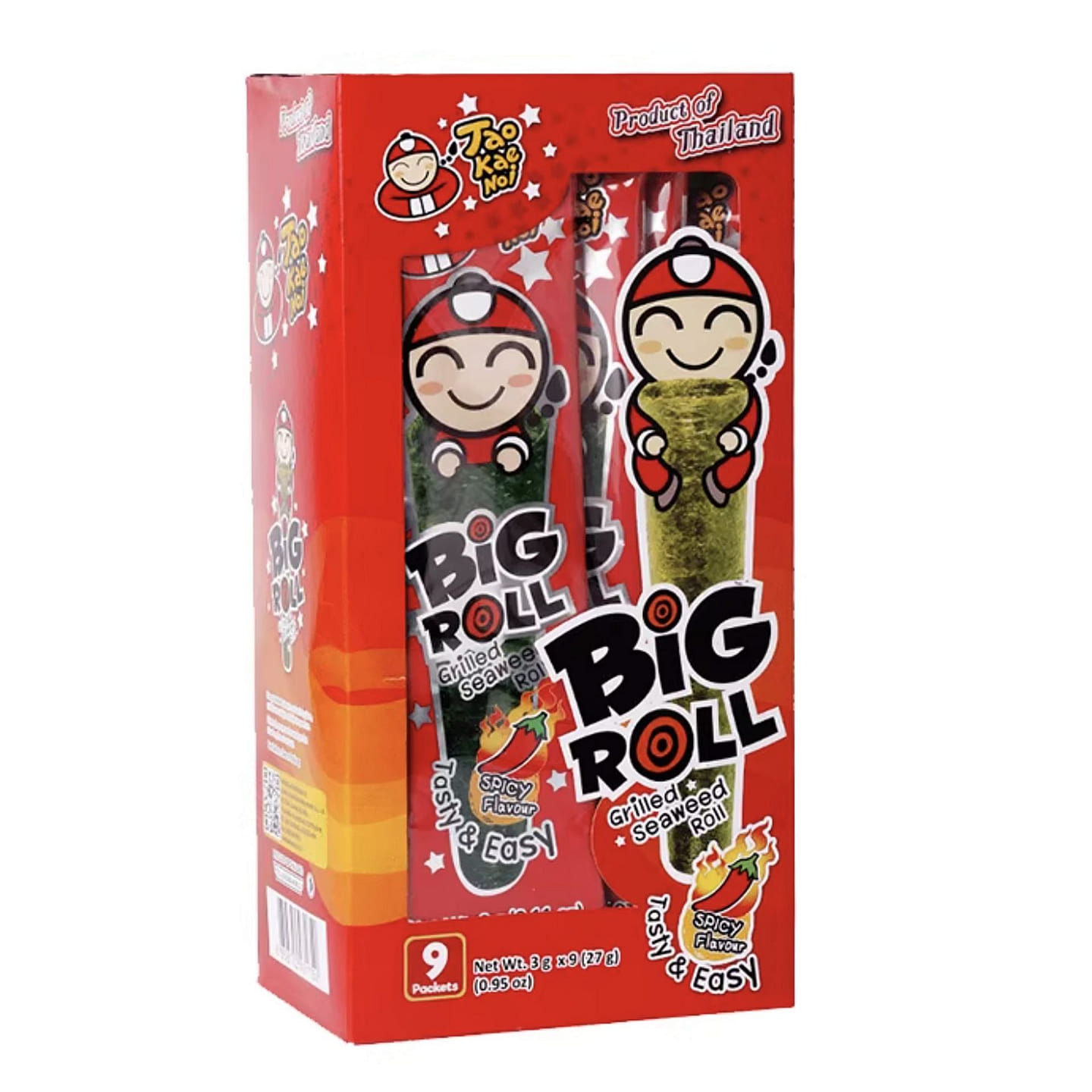 Grilled Seaweed Big Roll Spicy Flavour 2.5g*9each 1 box