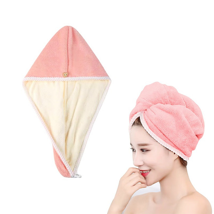 Double-Layer Super Absorbent Hair Drying Cap 1 count
