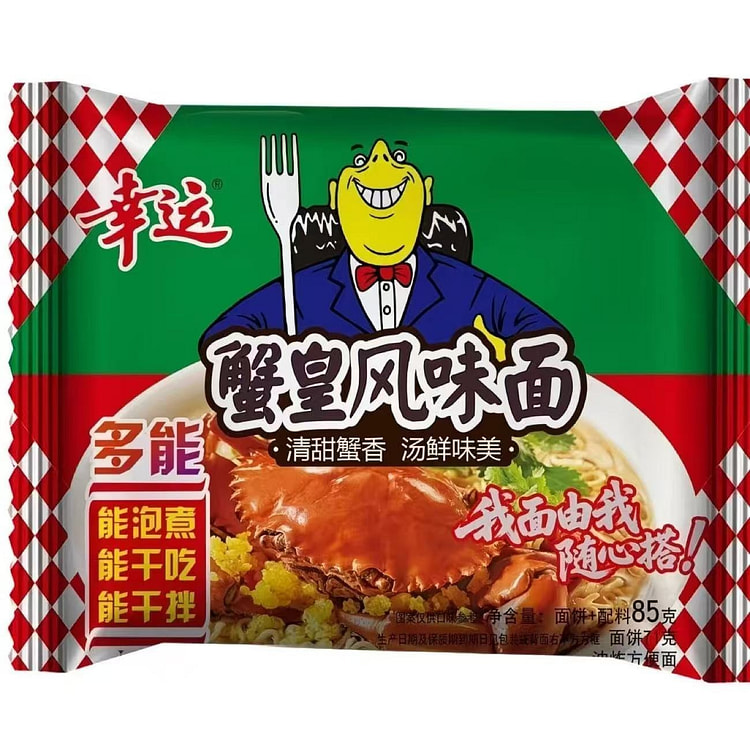 幸运蟹皇风味面85g 1 包