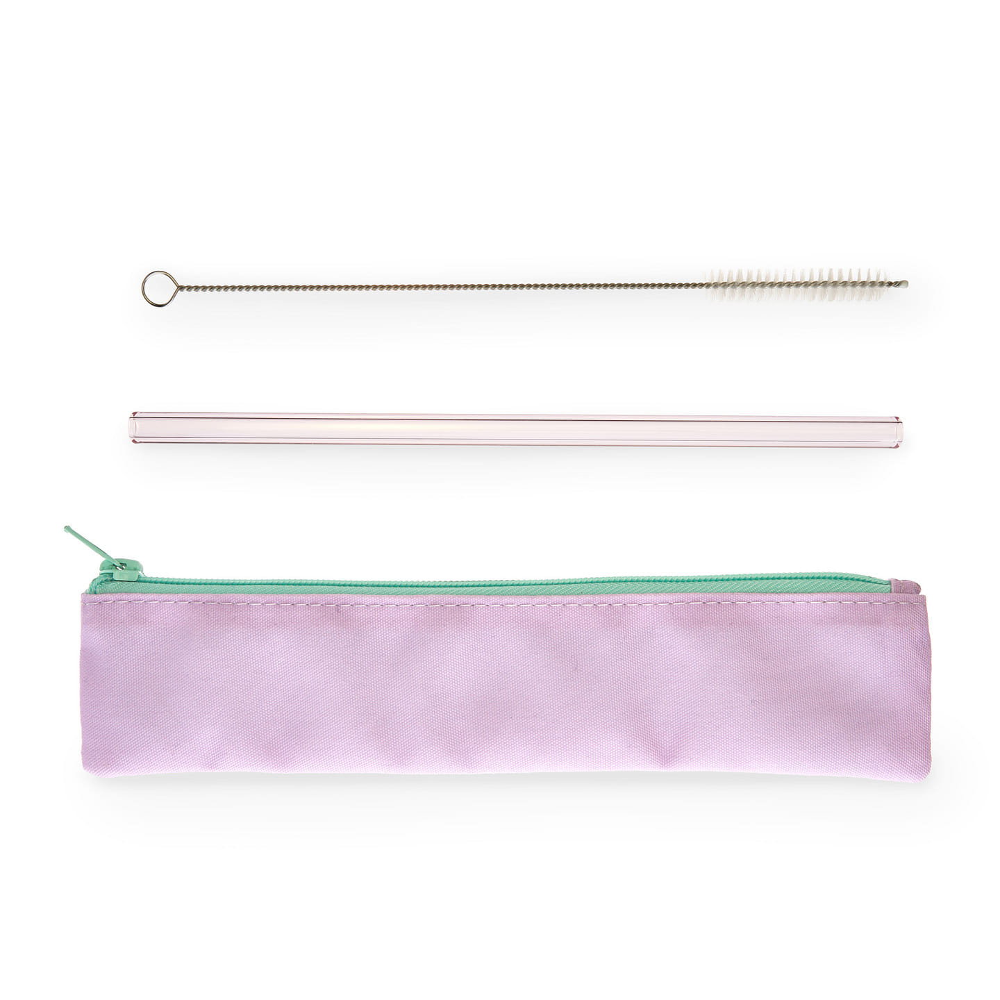 Lavender Glass Straw Set by Blush® 2 each
