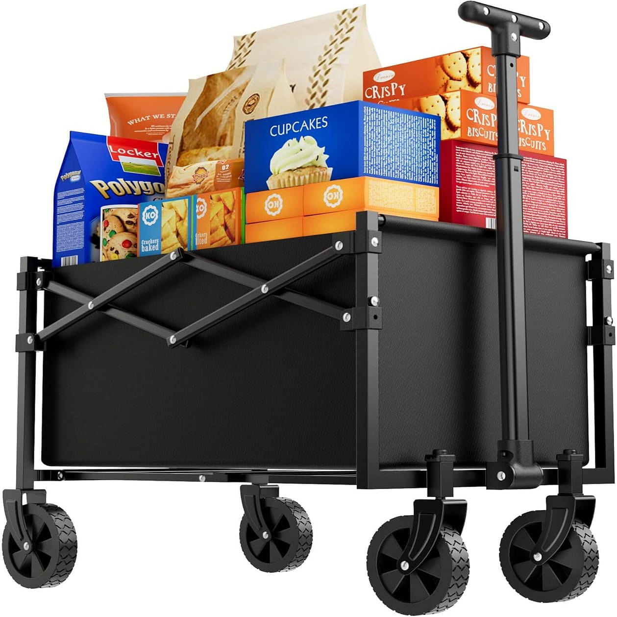 Lite Collapsible Folding Wagon – 50L 220 lbs Load 1 each