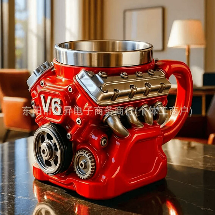 Vintage engine coffee cup 1 count