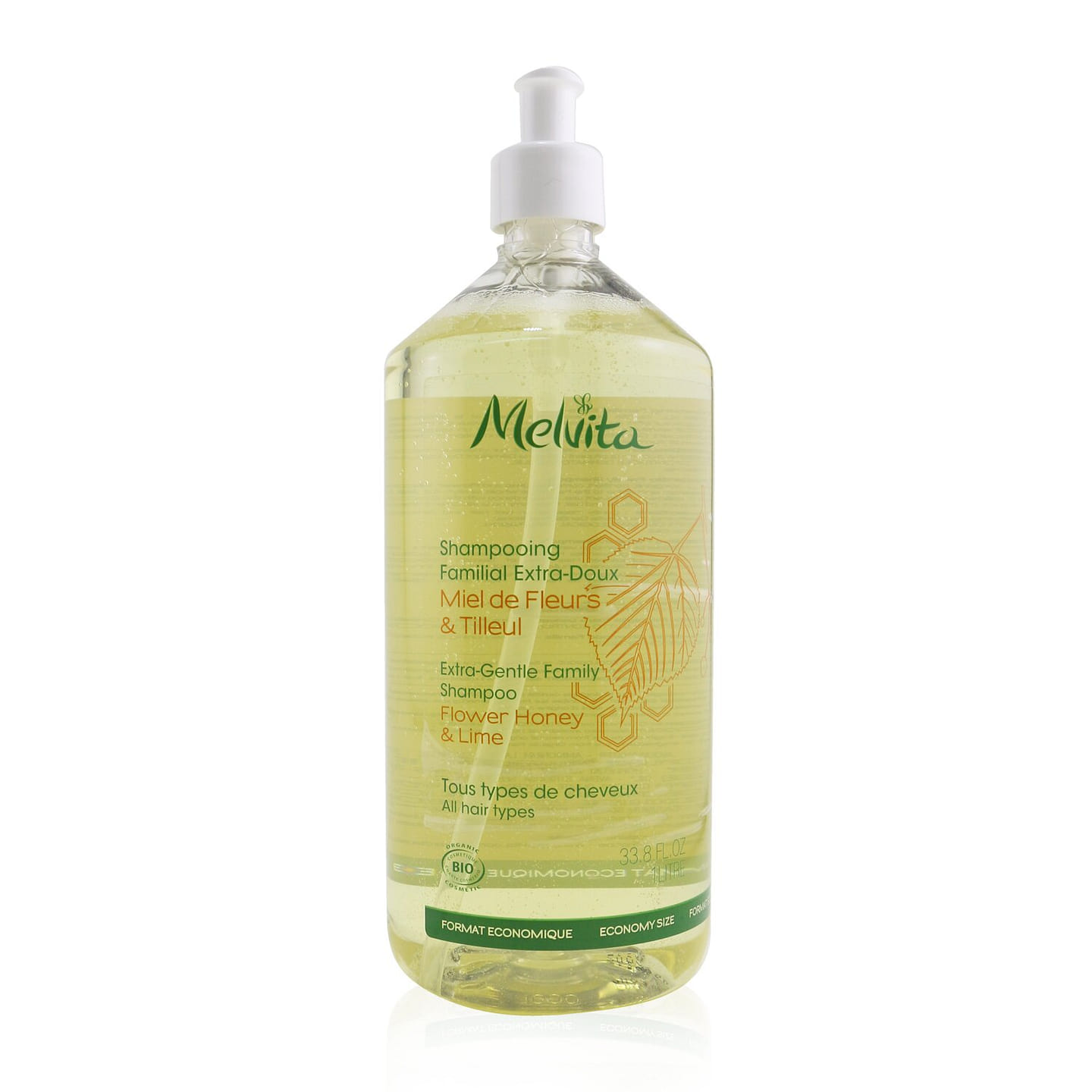 Melvita Ultra-mild shampoo family size (suitable for all hair types) 1000ml/33.8oz 1000 ml