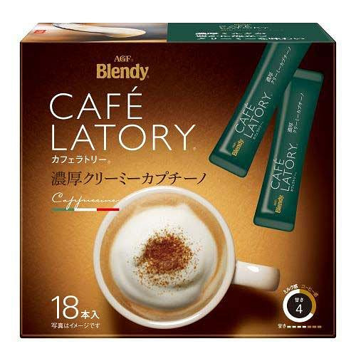 AGF Blendy 浓郁卡布奇诺咖啡棒 18包
