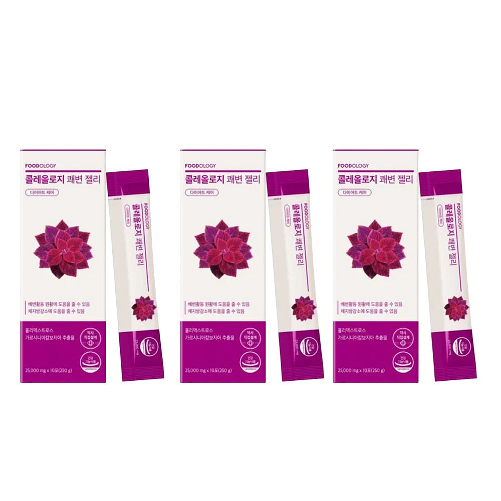 FOODOLOGY Coleology Bowel Movement Jelly10ea*3pack 1 each