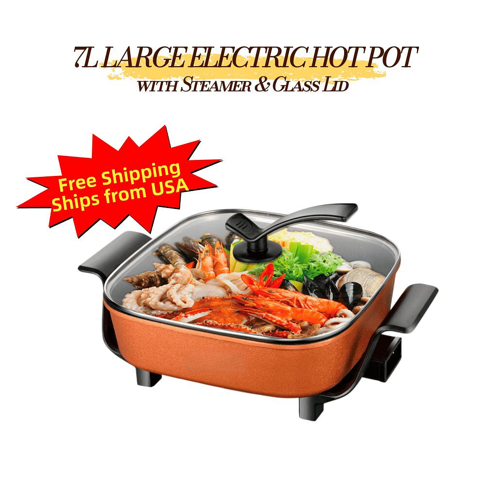 7L Multifunction Electric Hot Pot Boiling Stewing 1 bunch