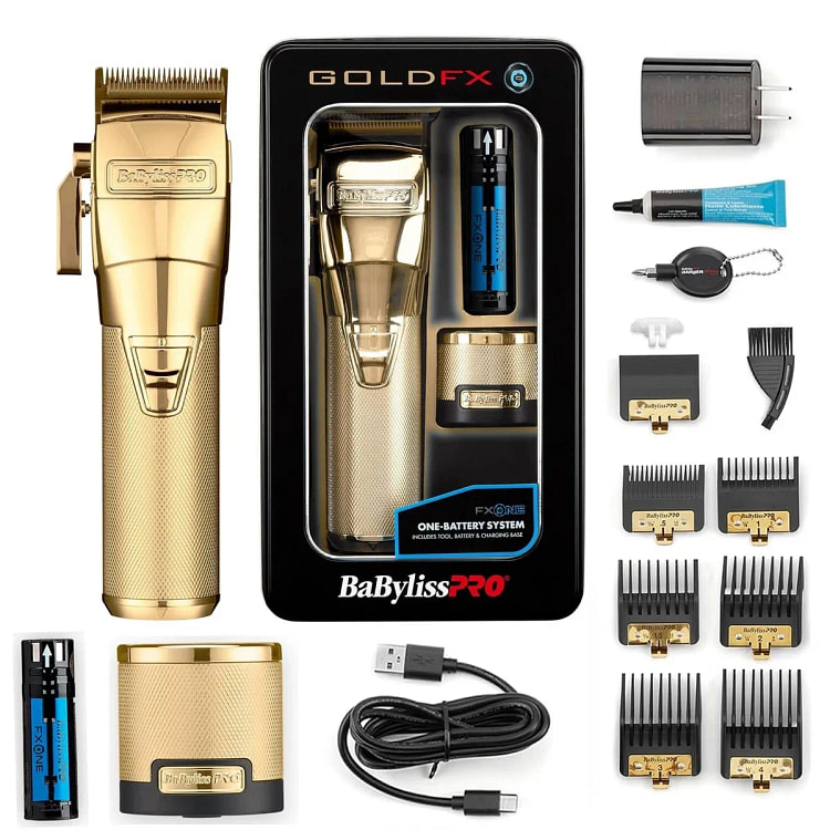 BaBylissPRO FXONE GOLDFX Cordless Clipper | FX899G 1 pack