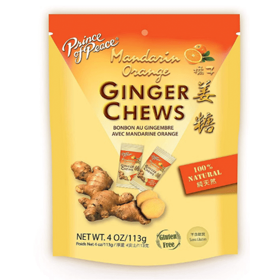 Prince Of Peace Ginger Chews With Mandarin Orange 4 oz 1 each