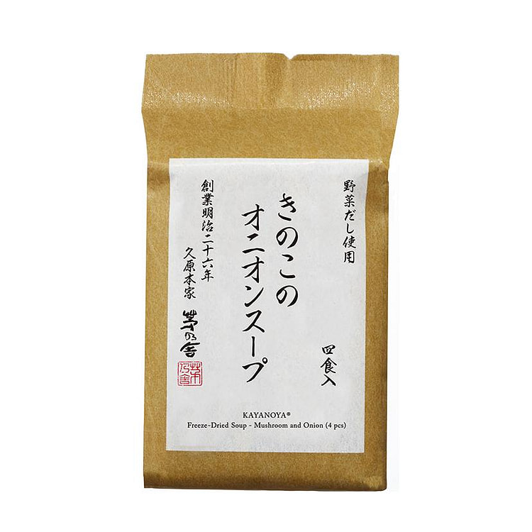 Kayanoya Mushroom Onion Freeze Dried Soup 4 pcs 1 each