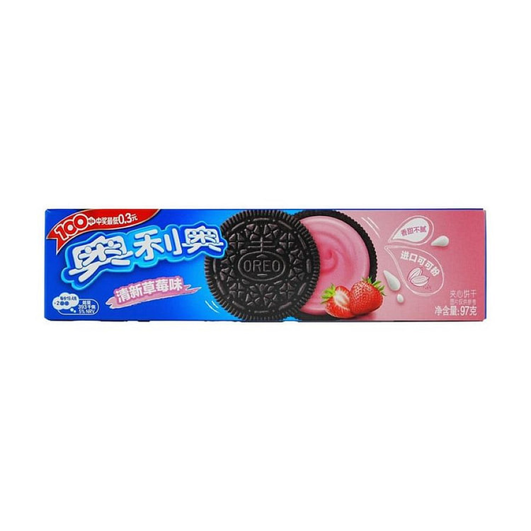 Oreo Sandwich Cookies with Strawberry Flavor