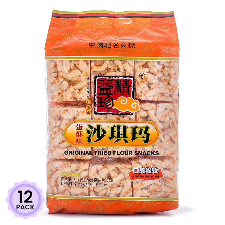 精益珍 沙琪玛 蛋酥味 608 克*12 包