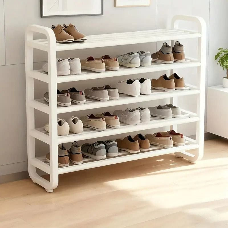 White Multi-layer Shoe Rack For Entryway Home 1 count