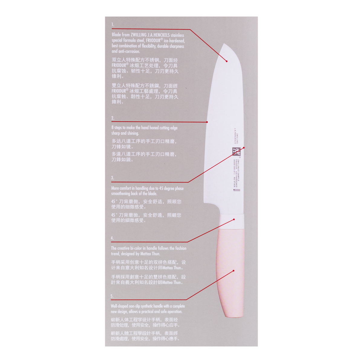Zwilling Now S ナイフ 7点セット ピンク 1 個 - Weee!