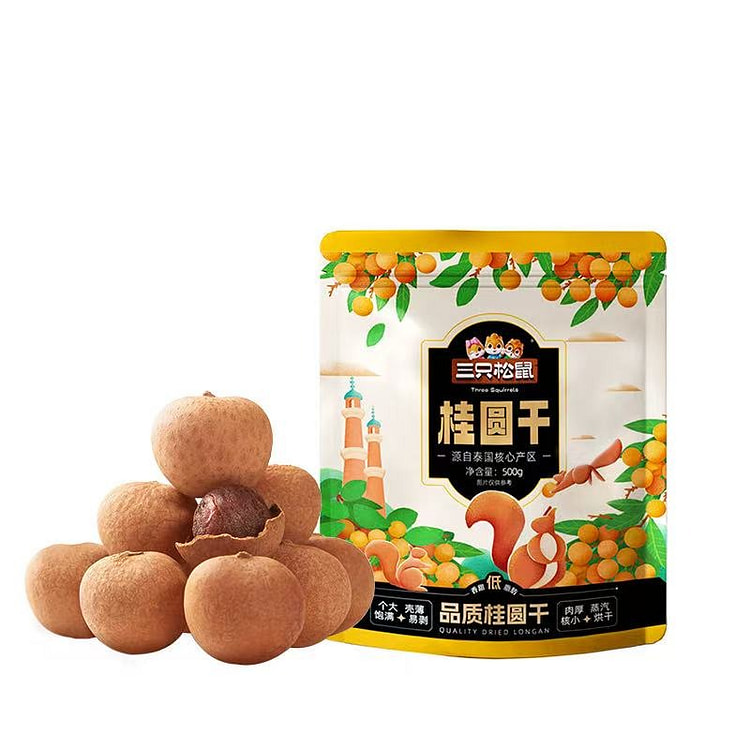 Three Squirrels Dried Longan 500 g