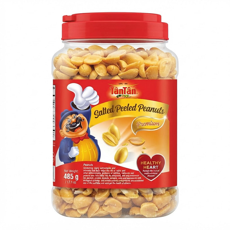 [Tan Tan] Salted Peanuts Premium Dau Phong Muoi 485 g