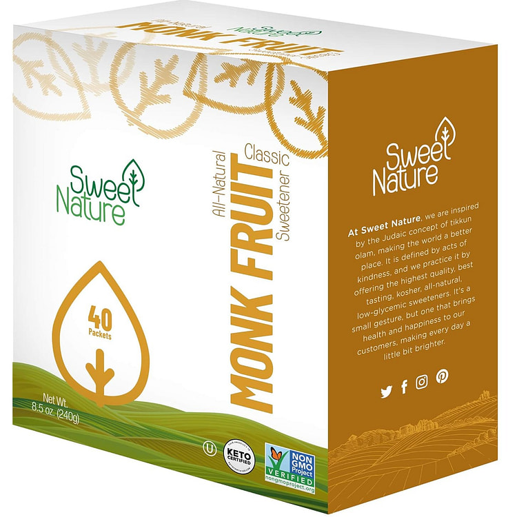 Sweet Nature 罗汉果经典甜味剂(40条 8.5 盎司