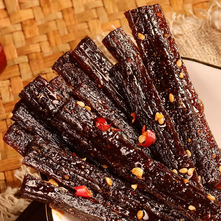 120g of garlic bean dried spicy strips