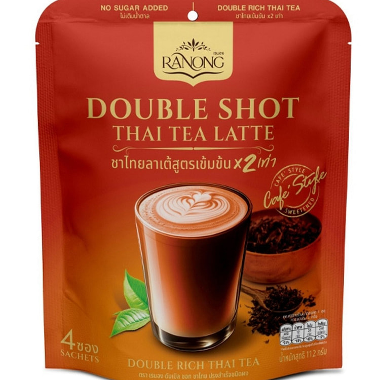 Ranong Double Shot Thai Tea Latte (4/28g) 112 g