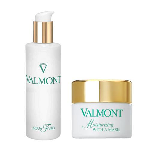 Valmont – Moisturising with a Mask (50ml) +Valmont – Aqua Falls Makeup Removal Water (150ml)