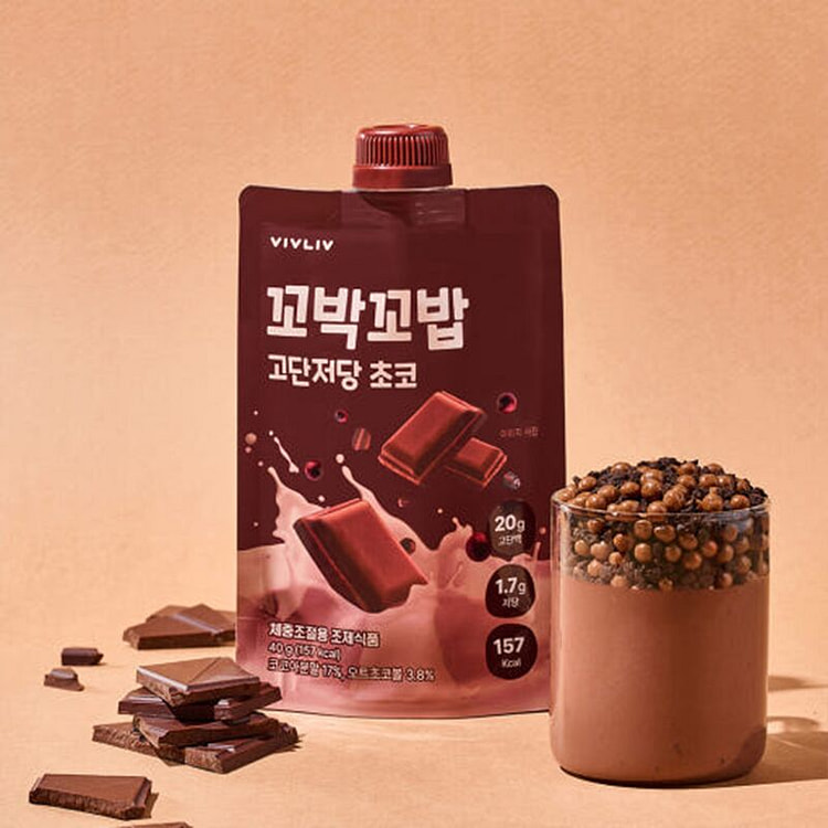VIVLIV新品代餐奶昔巧克力口味40g*1袋