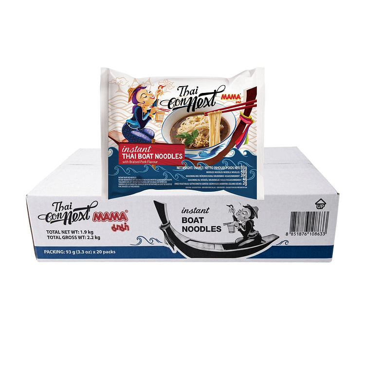 [MAMA] Mì Thuyền Ăn Liền Thai Connext Thùng 20 Gói 1860 g