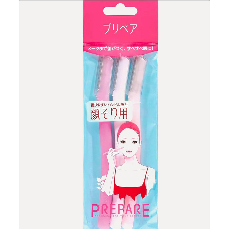 Prepare Handy Facial Razor for Women L Type 1Pack 1 each
