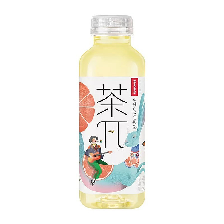 茶π（茶派） 西柚茉莉花茶 500ml 1 瓶
