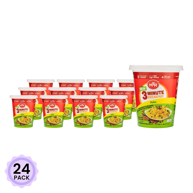MTR Poha Regular Cup 2.82 oz*24 pack