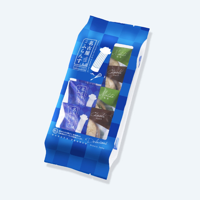 名古屋france 巧克力&抹茶麻薯夹心饼干 4枚 1 份