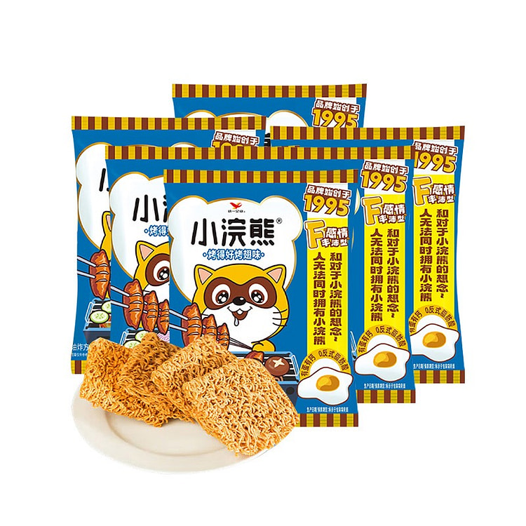 Little Raccoon Roasted Wing Crispy Noodles 35g*6 6 pack