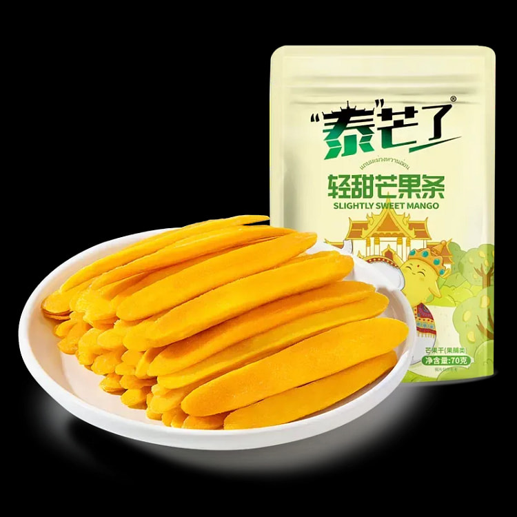 泰芒了芒果干轻甜芒果条大片芒果干70g*1袋 70 克