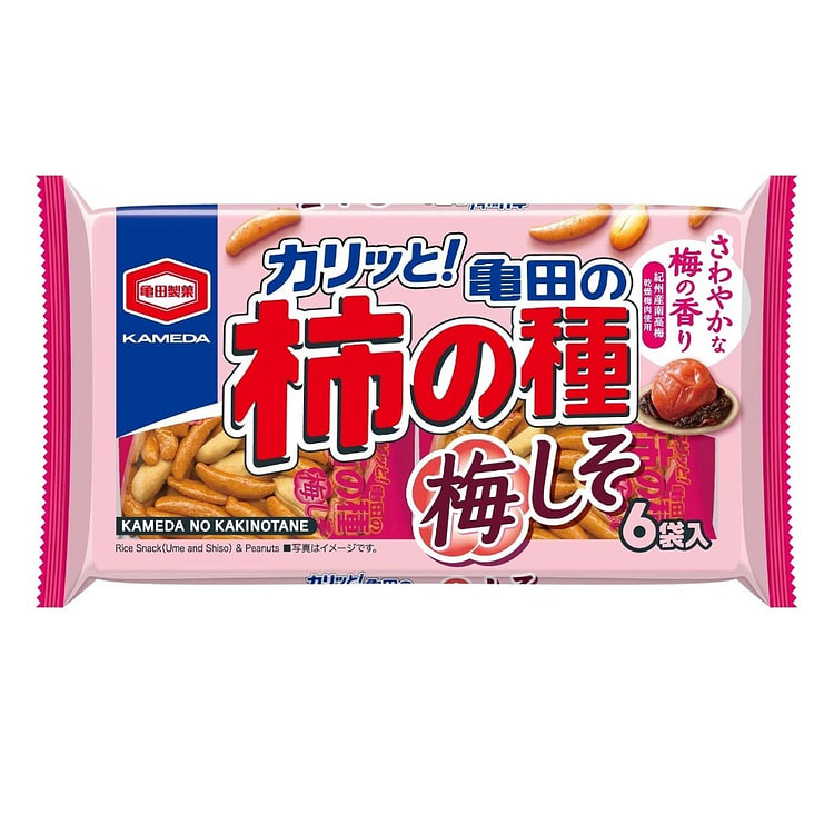 Kameda Kaki no Tane Ume Shiso 164g (6 Packs) 164 g