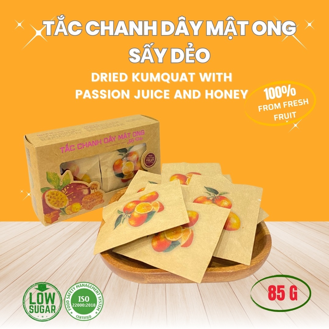 DRIED KUMQUAT WITH PASSION FRUIT AND HONEY 85 g