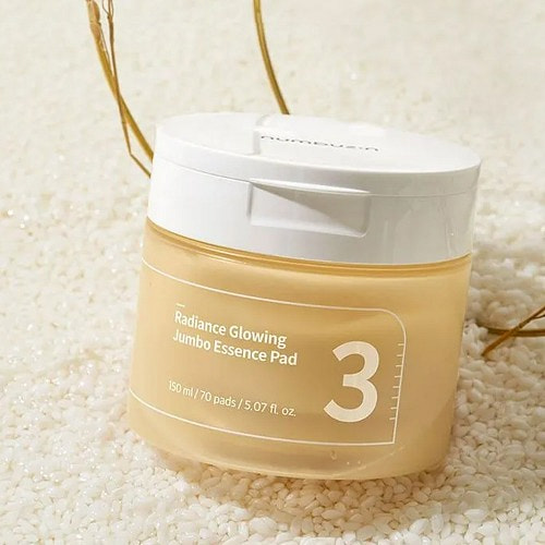 Numbuzin Sản phẩm No.3 Radiance Glowing Jumbo Essence Pad (70 pads) dung tí