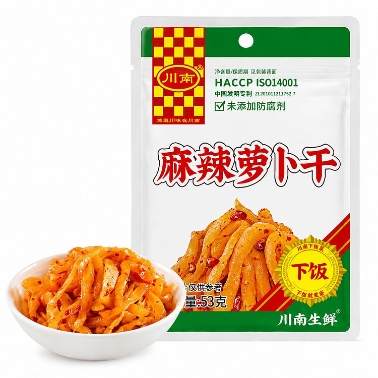 川南 萝卜干麻辣咸菜53g*3 53 克
