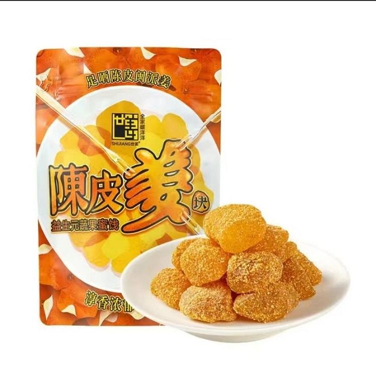 世姜姜糖即食姜糖块益生元蔬果蜜饯陈皮姜糖80g1包 80 克