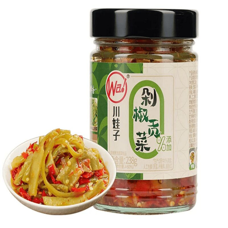 川娃子 即食咸菜榨菜 剁椒贡菜238g*1瓶 238 克