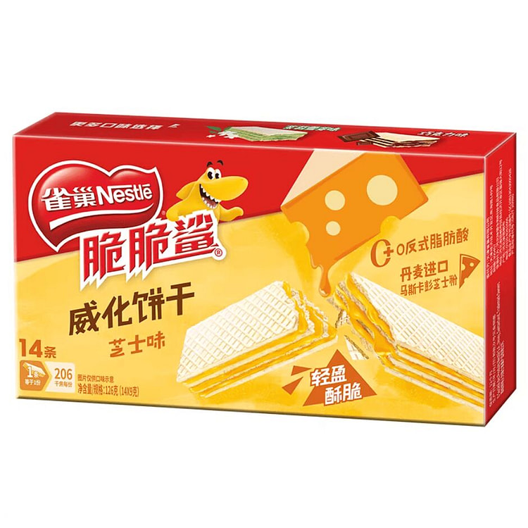 雀巢·脆脆鲨芝士味威化饼干126g 126 克