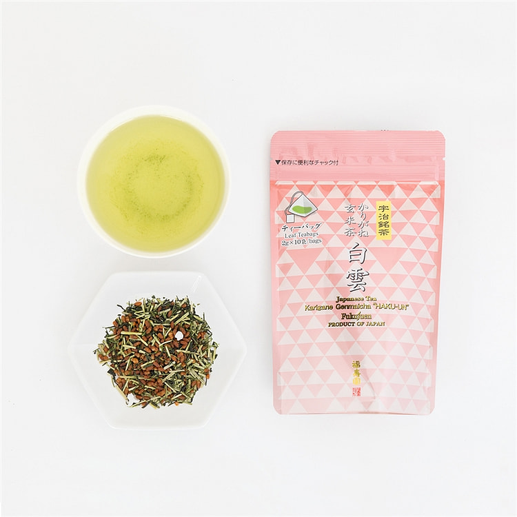 福寿园 轻茎玄米茶 白云 茶包 2克×10袋