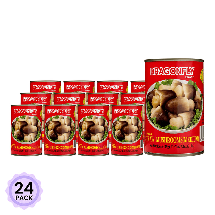 蜻蜓牌 去皮草菇 红 15 盎司*24 包