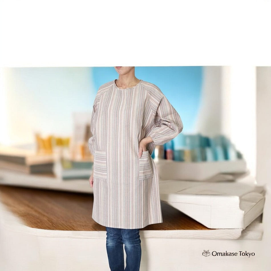 Shijira-ori Long Kappogi (Japanese Apron)- Quinari 250 g