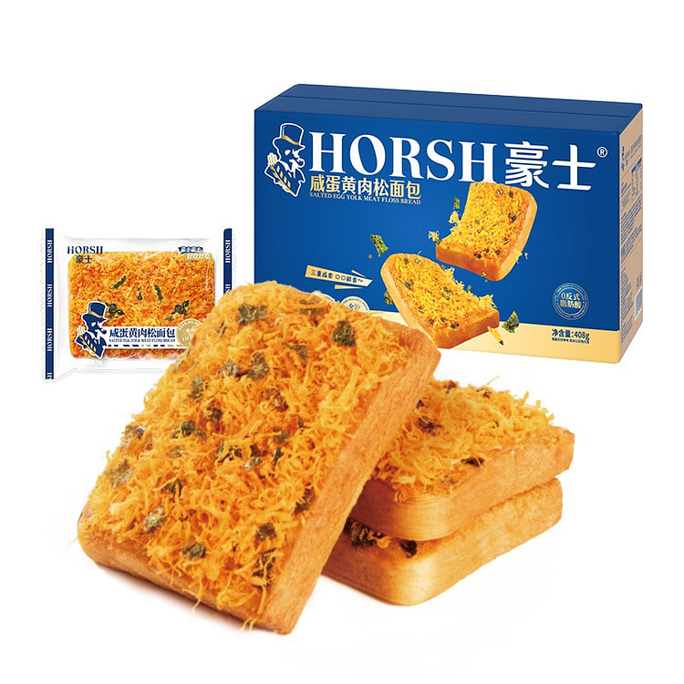 Haoshi Egg Yolk and Pork Floss Bread 408g 408 g