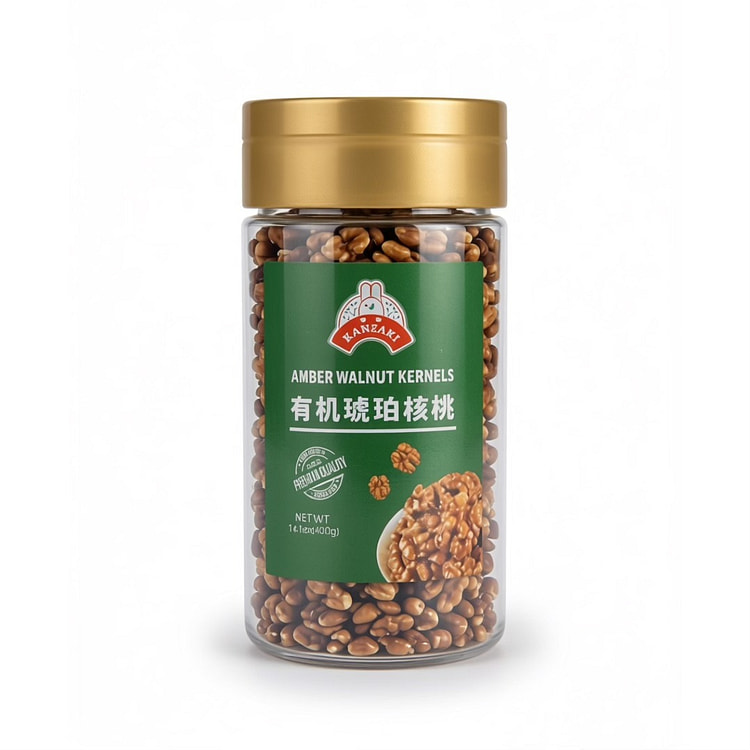 KANZAKI 有机琥珀核桃400g 1 瓶