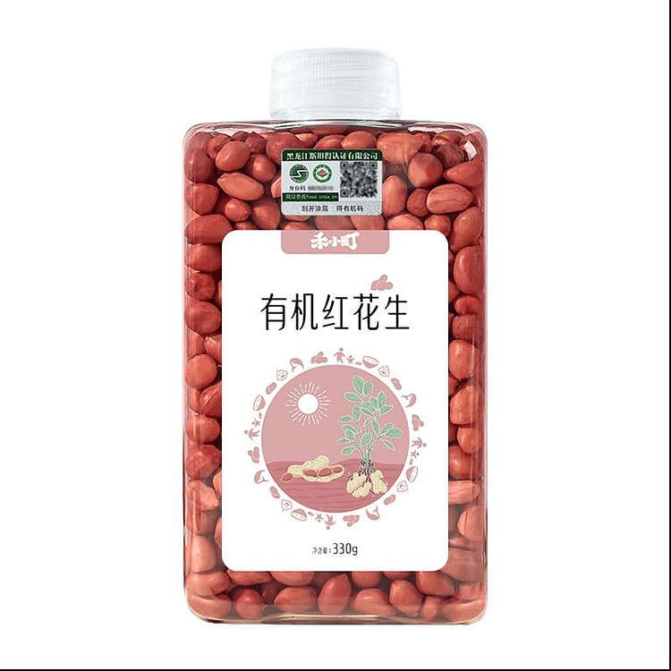 禾小町东北有机新鲜红皮花生米330克*1瓶 330 克
