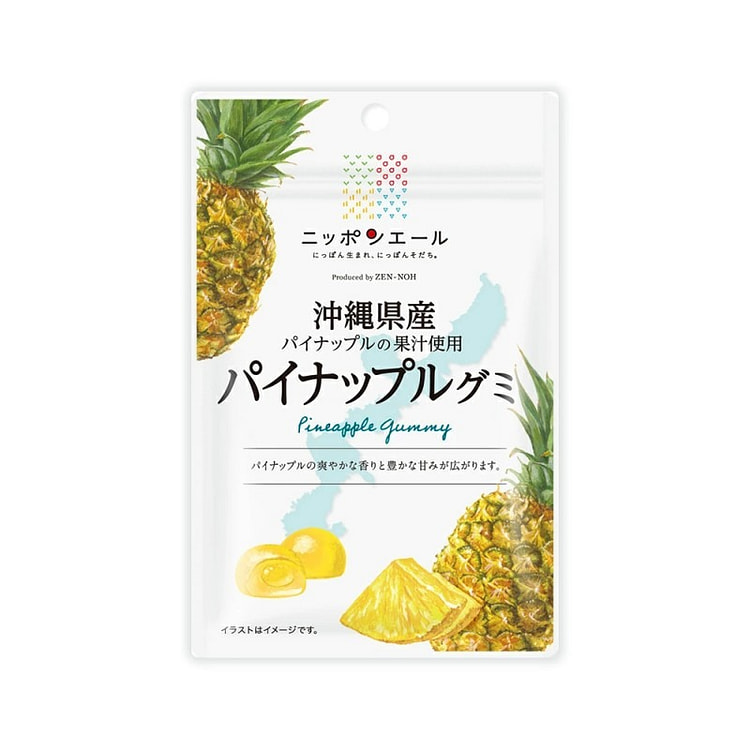 日本农协纯天然果酱 冲绳产菠萝果汁软糖 40g